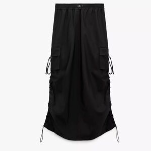 Zara Cargo Maxi Skirt